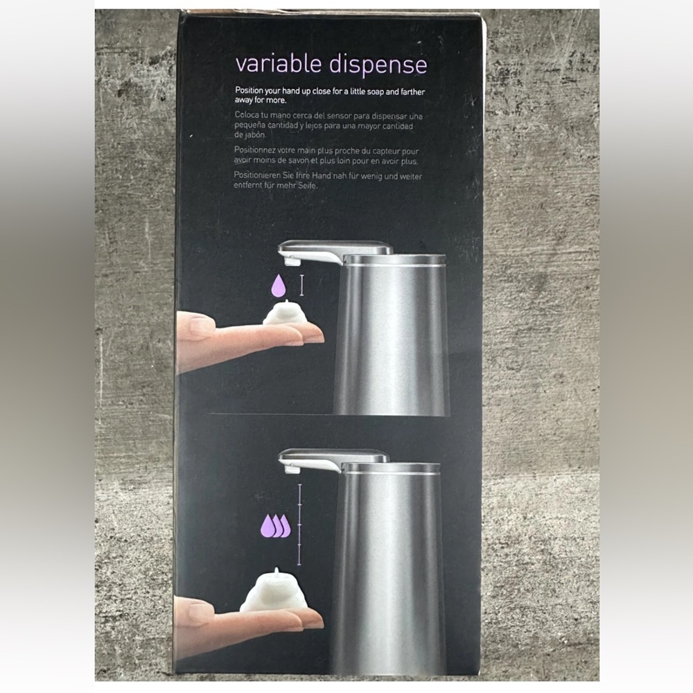 Simplehuman Stainless Steel Rechargeable Soap Dispenser *NEW NIB - Picture 3 of 4
